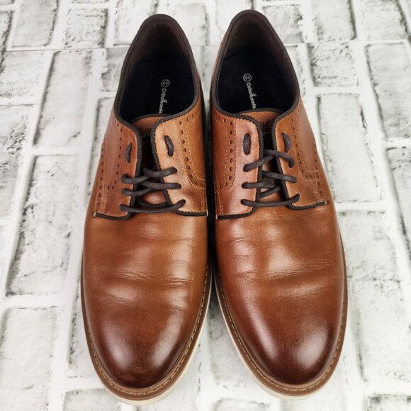 Cole Haan Go To Oxford Men Size 11.5 M Plain Toe Dress Brown Casual Comfort Shoe - Picture 9 of 10